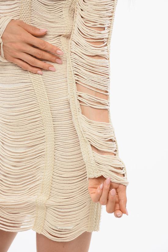  발망 숏 원피스 AF0R9008KE390BG Beige - BALMAIN