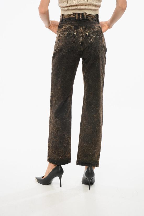  발망 데님 팬츠 AF0MI020DD29EFM Marrone Nero - BALMAIN