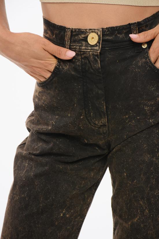  발망 데님 팬츠 AF0MI020DD29EFM Marrone Nero - BALMAIN