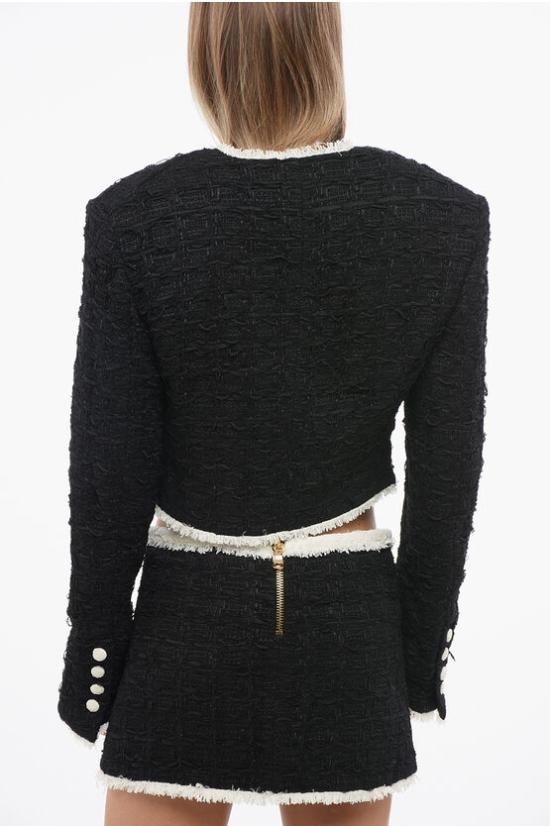  발망 수트 자켓 AF1SD060XC09EAB Black White - BALMAIN