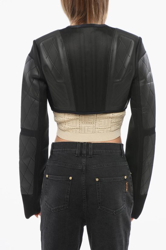  발망 가죽 자켓 YF0AO181JE020PA Black - BALMAIN