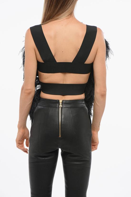 발망 민소매 티셔츠 YF0AC085MB980PA Black - BALMAIN