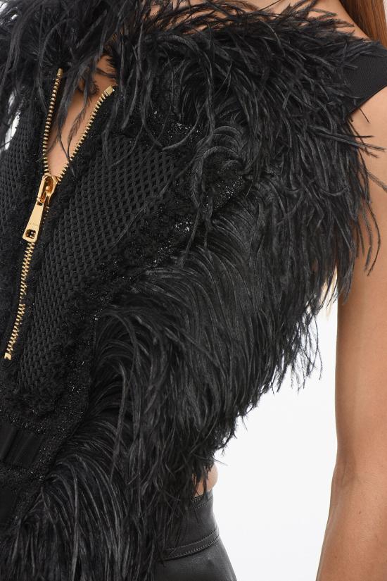  발망 민소매 티셔츠 YF0AC085MB980PA Black - BALMAIN