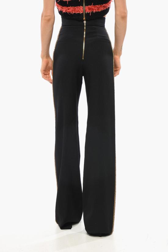  발망 스트레이트 팬츠 AF1PQ135PB62EAD Black - BALMAIN