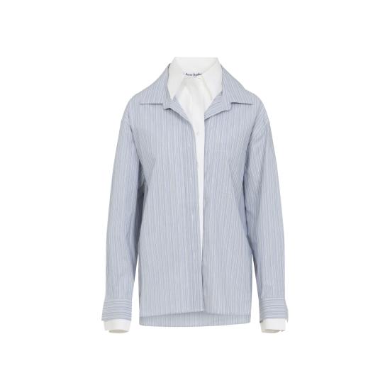 25FW 아크네 스튜디오 블라우스 AC0769 AF2 BLUE WHITE - ACNE STUDIOS