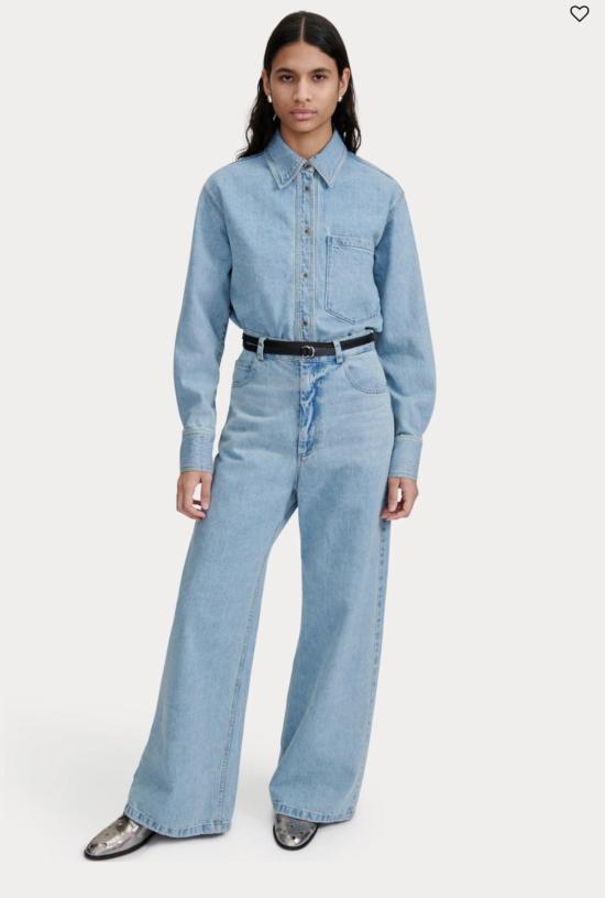  레이첼 코미 데님 팬츠 아요 팬트 셀레스테