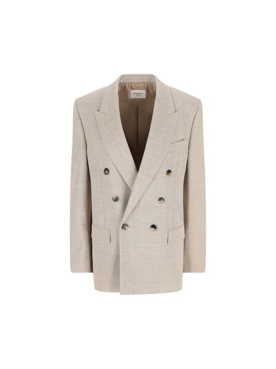 25FW 생로랑 자켓 843367Y5K172148 AI25 BEIGE TAUPE