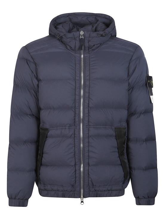 25FW 스톤 아일랜드 심리스 터널 나일론 다운 TC 후드 다운 숏패딩 K2 S15 41000 40 S0028 BLUE