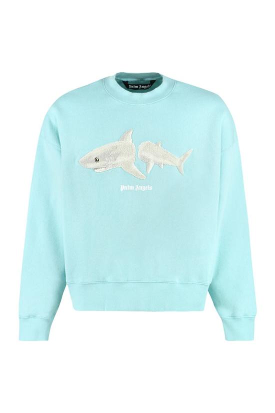 25SS 팜앤젤스 스웨터 PMBA026S23FLE005 4001 BLUE