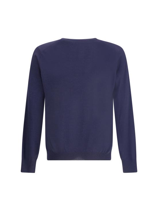 25FW 브루넬로 쿠치넬리 스웨터 M2400162 CW425 BLUE - BRUNELLO CUCINELLI