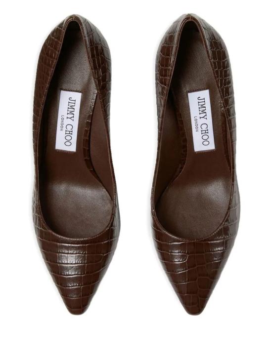 25FW 지미추 힐/펌프스 ROMY 85 CCL BROWN - JIMMY CHOO
