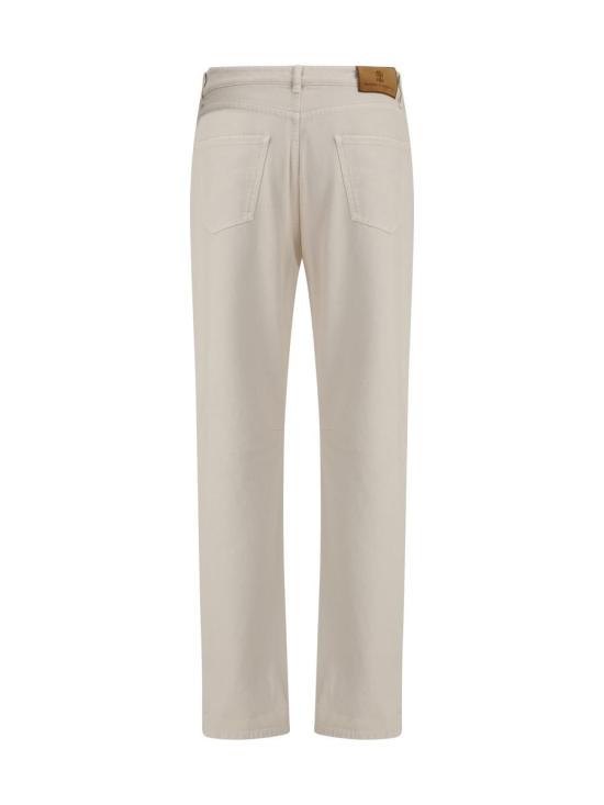 25FW 브루넬로 쿠치넬리 데님 팬츠 M237UX1290 C7024 Beige - BRUNELLO CUCINELLI