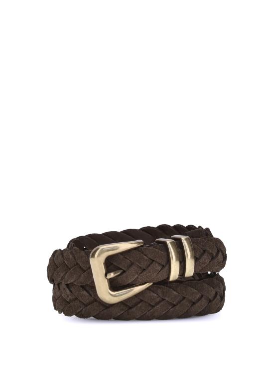 26FW 브루넬로 쿠치넬리 가죽 벨트 MAURP253 C7284 BROWN