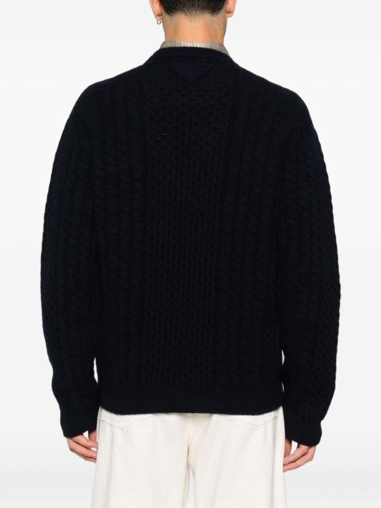 25FW 프라다 스웨터 UMF131SOOO172U F0008 Blue - PRADA