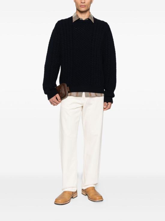 25FW 프라다 스웨터 UMF131SOOO172U F0008 Blue - PRADA