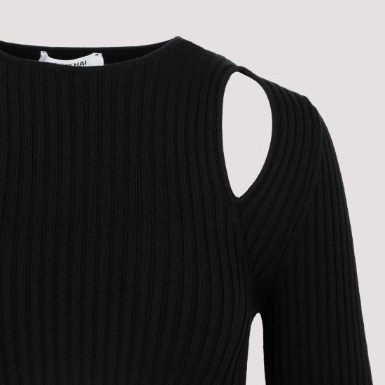  심카이 X 월포드 숏 원피스 053291 7005 BLACK - SIMKHAI X WOLFORD