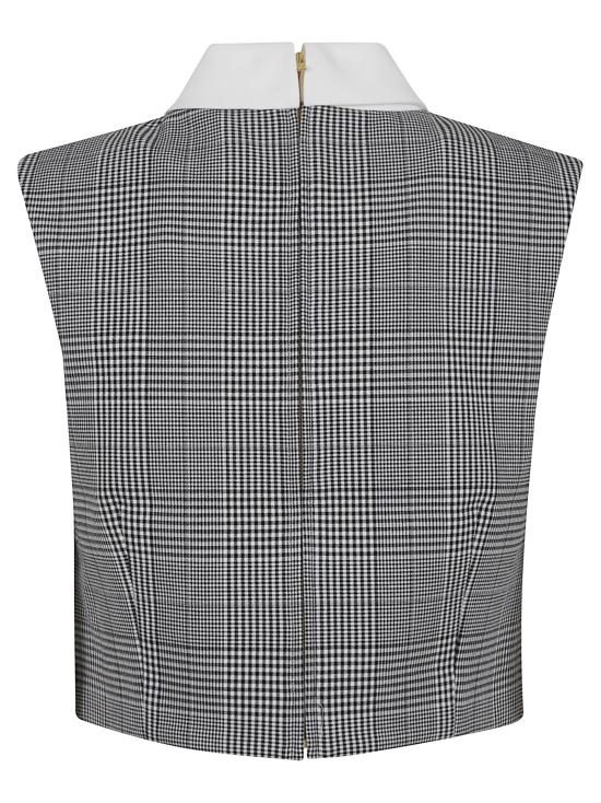 25FW 셀프 포트레이트 민소매 티셔츠 PF25 036TBBW BLACK AND WHITE - SELF PORTRAIT