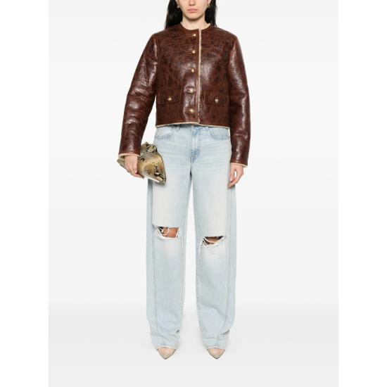 25FW 닐리로탄 가죽 자켓 12711 L192 ZANIE VINWH BROWN - NILI LOTAN