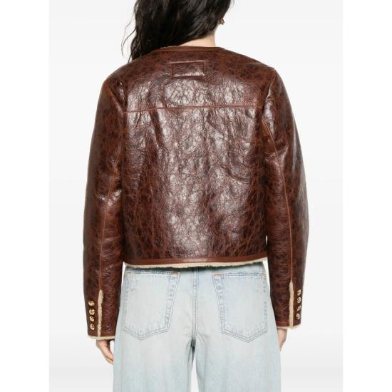 25FW 닐리로탄 가죽 자켓 12711 L192 ZANIE VINWH BROWN - NILI LOTAN