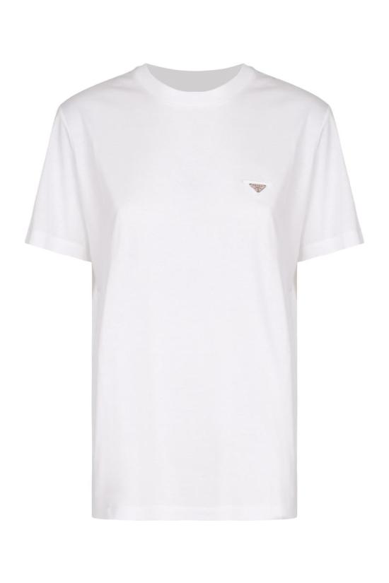 25FW 프라다 반팔 티셔츠 35838SOOO15ZG F0009 WHITE