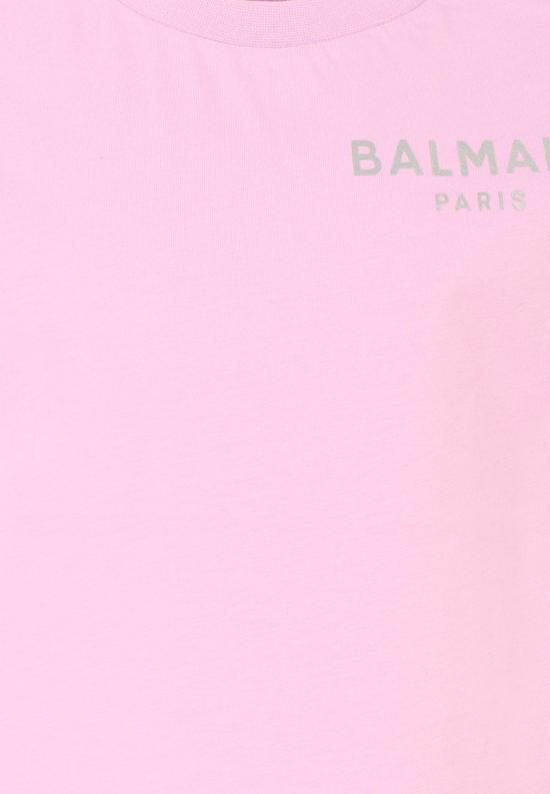  [키즈] 발망 티셔츠 BT8A11 Z0057 519 LILAC - BALMAIN