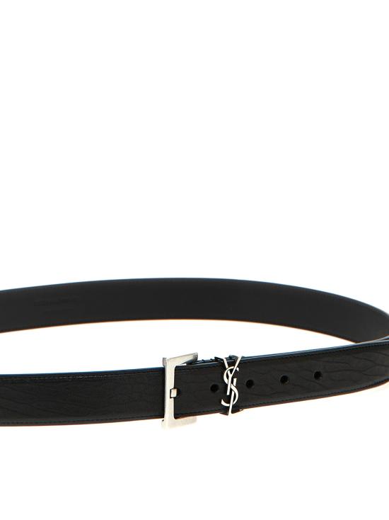 26FW 생로랑 모노그램 벨트 634440AAC8A1000 Black - SAINT LAURENT