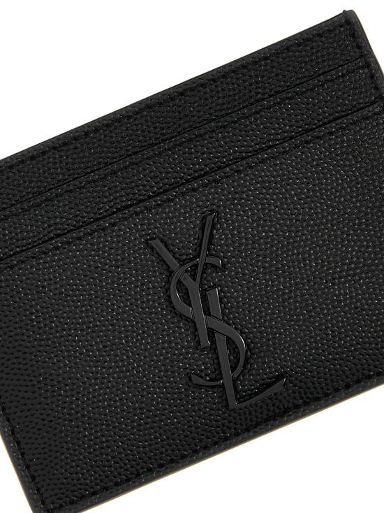 25FW 생로랑 모노그램 카드지갑 485631BTY0U1000 Black - SAINT LAURENT