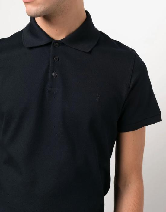 25SS 생로랑 폴로 티셔츠 712300YB20C4240 BLUE - SAINT LAURENT