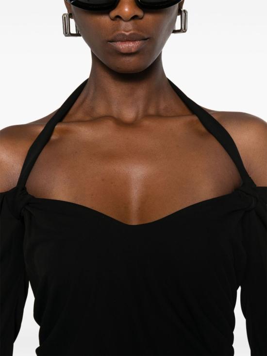 25FW 디 아티코 미디 원피스 251WCW00248VVV105AA100 BLACK - THE ATTICO