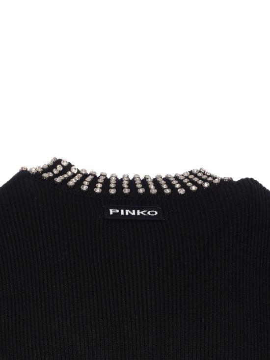 25FW 핑코 가디건 SPEZZINO105686A2S4Z99 BLACK - PINKO