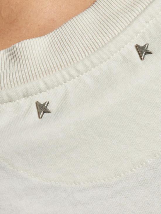 25FW 골든구스 반팔 티셔츠 GWP01874P00212782432 ARTIC WOLF BLACK - GOLDEN GOOSE