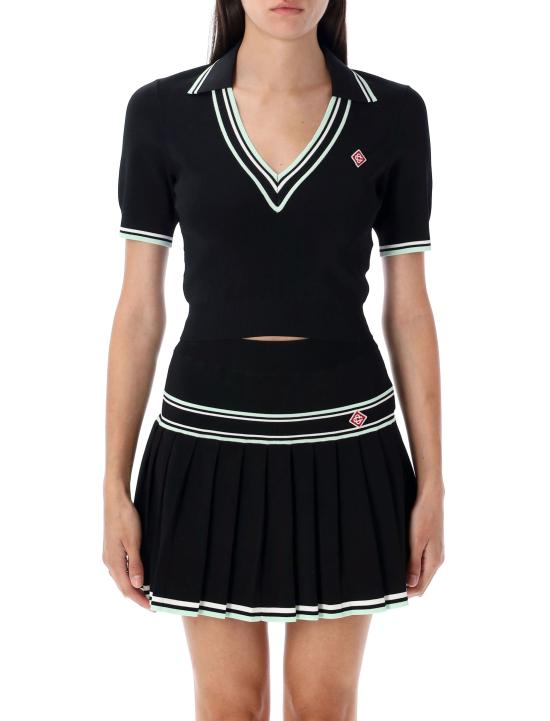 25FW 카사블랑카 반팔 티셔츠 WPF25KW1018 01BLACK