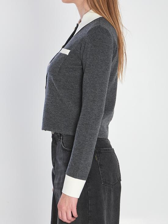 25FW 셀프 포트레이트 가디건 PF25048CGR GREY - SELF PORTRAIT