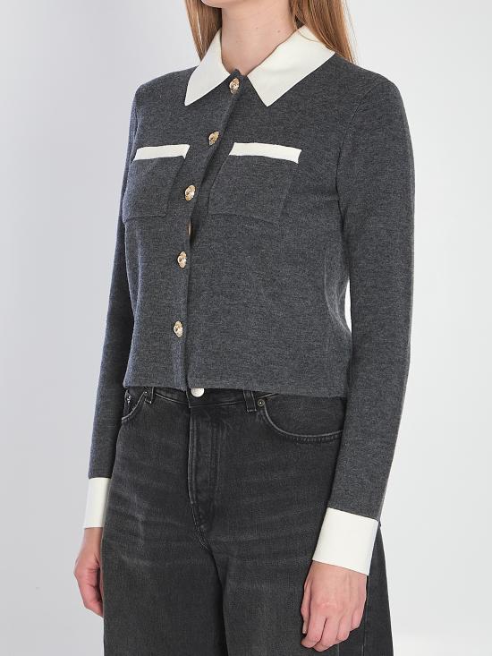 25FW 셀프 포트레이트 가디건 PF25048CGR GREY - SELF PORTRAIT