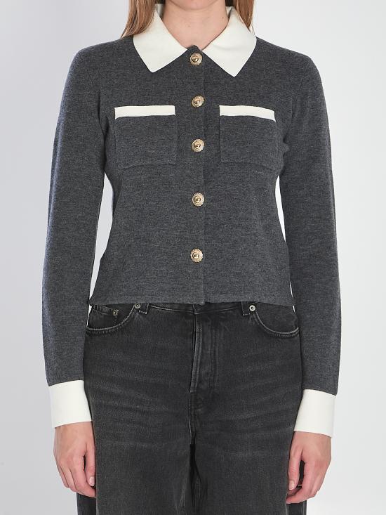 25FW 셀프 포트레이트 가디건 PF25048CGR GREY