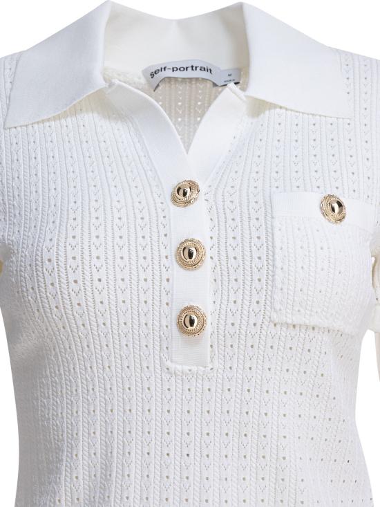 25FW 셀프 포트레이트 반팔 티셔츠 PF25095TW WHITE - SELF PORTRAIT