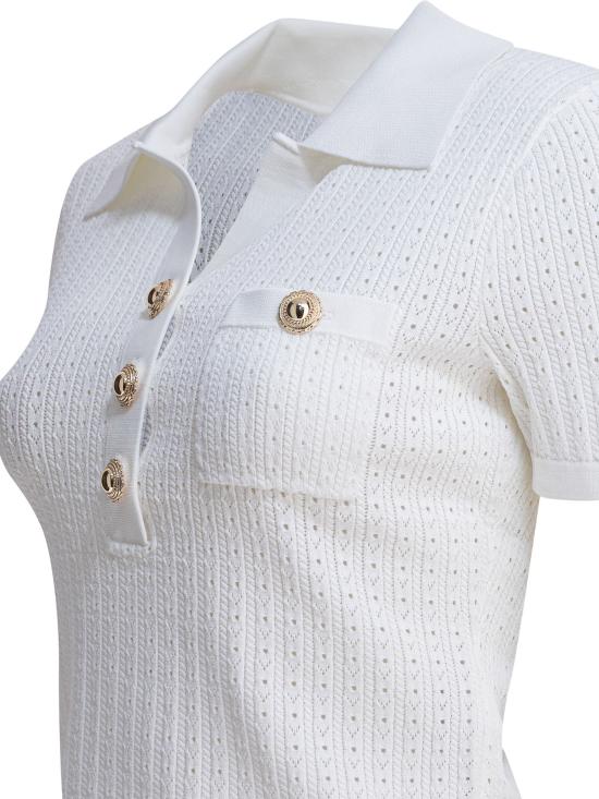 25FW 셀프 포트레이트 반팔 티셔츠 PF25095TW WHITE - SELF PORTRAIT