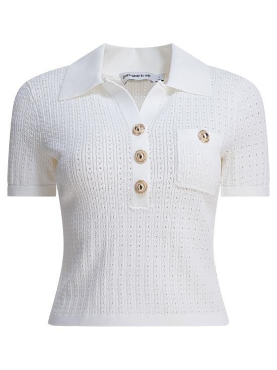 25FW 셀프 포트레이트 반팔 티셔츠 PF25095TW WHITE