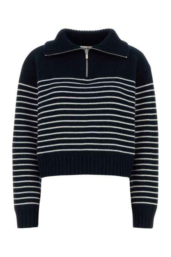 25FW 미우미우 스웨터 MMLB52SOOO18BJ F022X STRIPPED