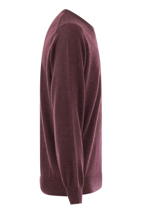 25FW 브루넬로 쿠치넬리 캐시미어 니트 M2200100 CEG54 BORDEAUX - BRUNELLO CUCINELLI
