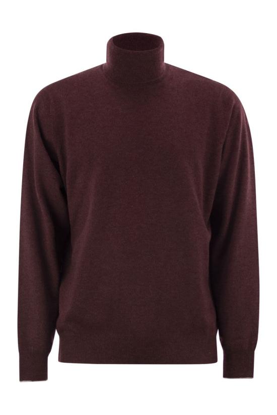 25FW 브루넬로 쿠치넬리 터틀넥 M2200103 CEG54 BORDEAUX
