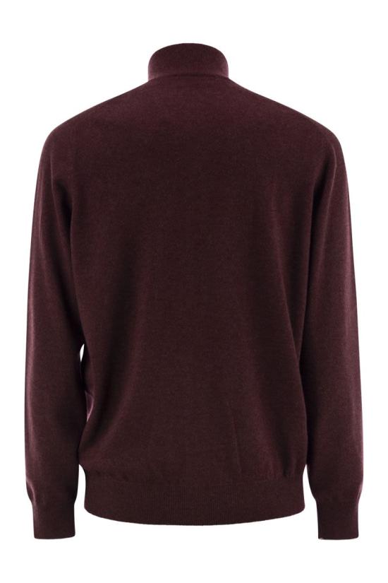 25FW 브루넬로 쿠치넬리 집업 니트 M2200106 CEG54 BORDEAUX - BRUNELLO CUCINELLI