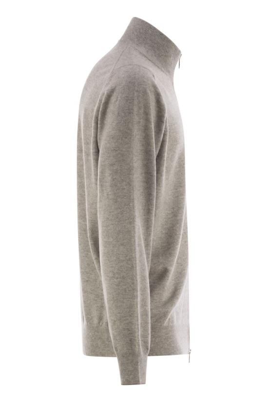 25FW 브루넬로 쿠치넬리 집업 니트 M2200106 CK773 TURTLEDOVE - BRUNELLO CUCINELLI