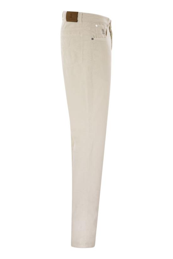 25FW 브루넬로 쿠치넬리 스트레이트 팬츠 M279UI1780 C6007 WHITE - BRUNELLO CUCINELLI