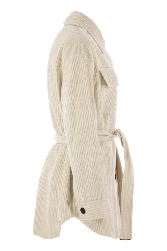 25FW 브루넬로 쿠치넬리 코트 MG5167455 C4239 CHALK - BRUNELLO CUCINELLI