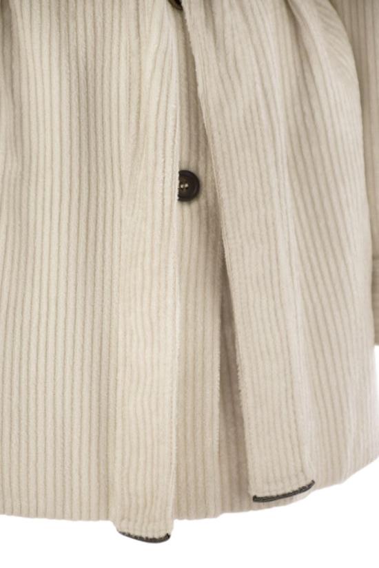 25FW 브루넬로 쿠치넬리 코트 MG5167455 C4239 CHALK - BRUNELLO CUCINELLI