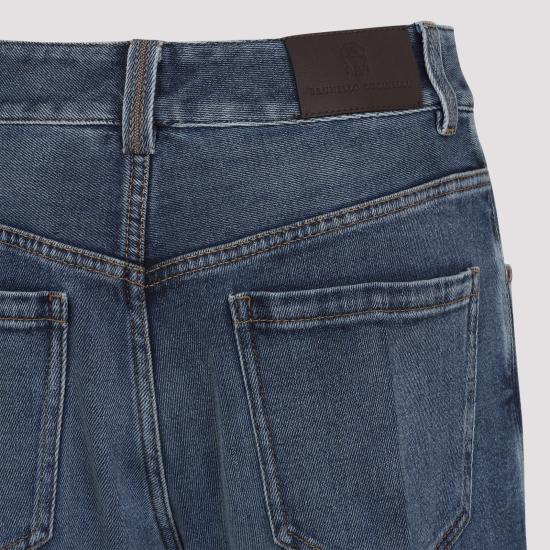 25FW 브루넬로 쿠치넬리 스트레이트 팬츠 MP114P4006 C8986 DENIM - BRUNELLO CUCINELLI