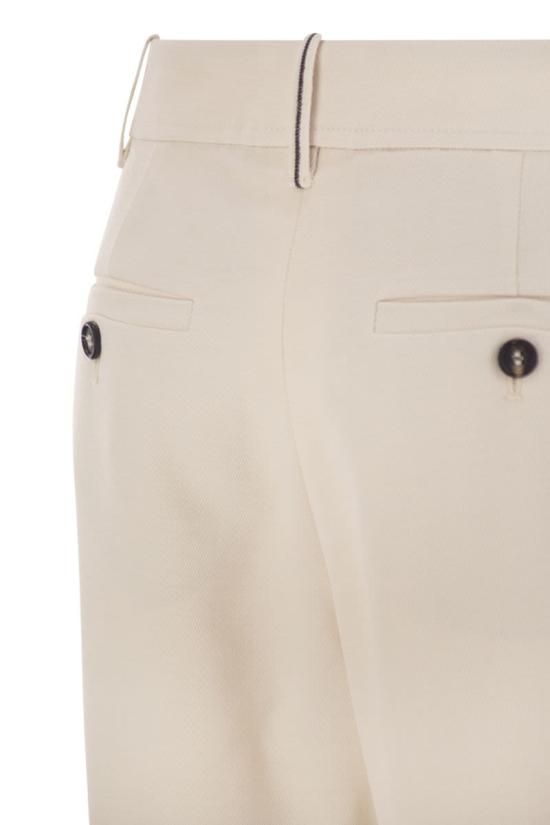 25FW 브루넬로 쿠치넬리 스트레이트 팬츠 MP512P9029 C145 CREAM - BRUNELLO CUCINELLI