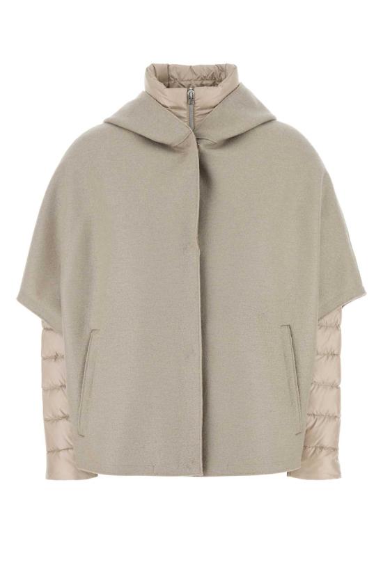 25FW 에르노 펠트 울 & 울트라라이트 나일론 리조트 케이프 PI00154DR33372 1983 BEIGE