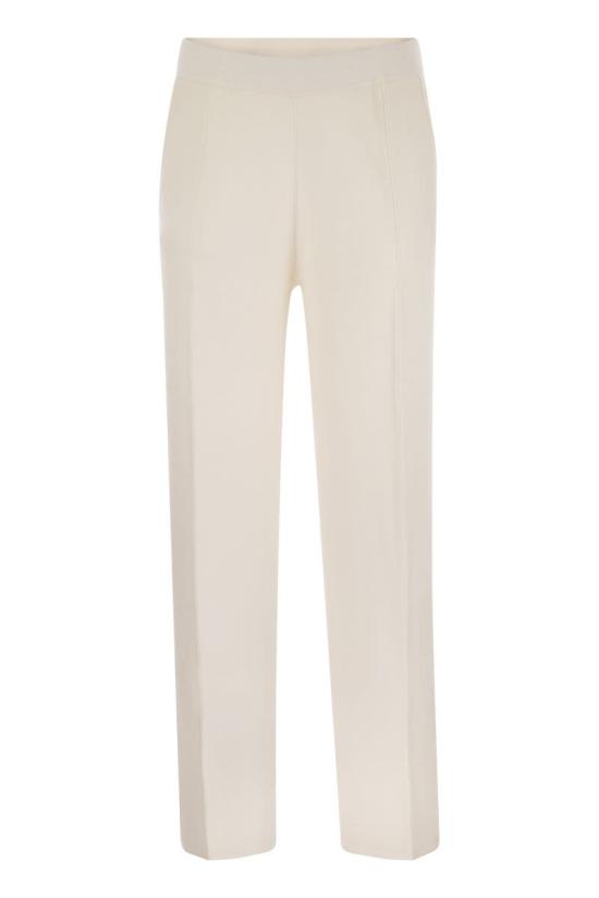 25FW 막스마라 스트레이트 팬츠 2521336019600 001 IVORY